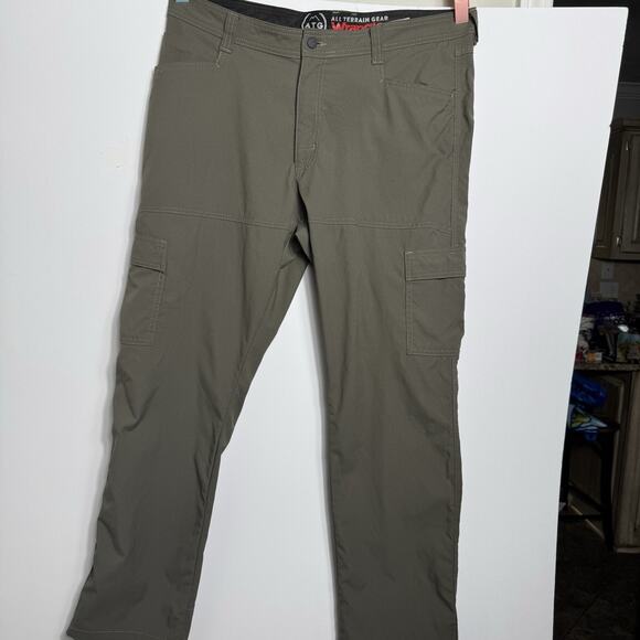 Wrangler ATG All Terrain Gear Cargo Pants 38x32 Gray Nylon Spandex - Picture 9 of 16